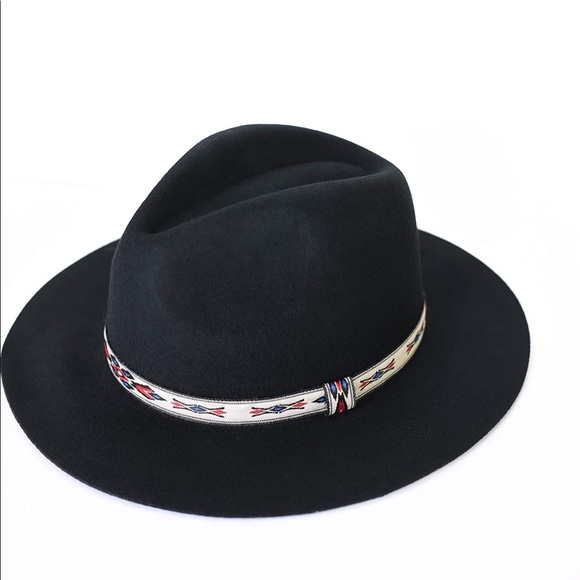 D&Y Accessories - Boho Ribbon Wide Brim Floppy Hat